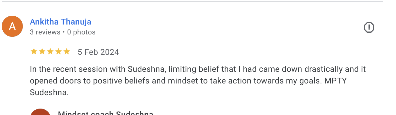 Google review by Ankitha Thanuja