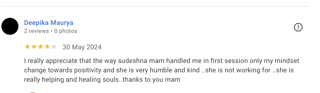 Google review by Deepika Maurya