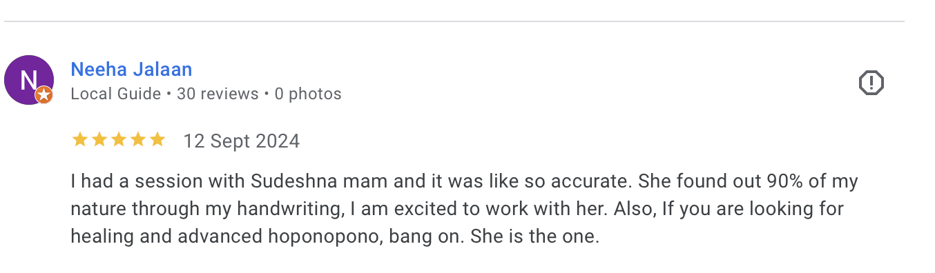 Google review by Neeha Jalaan