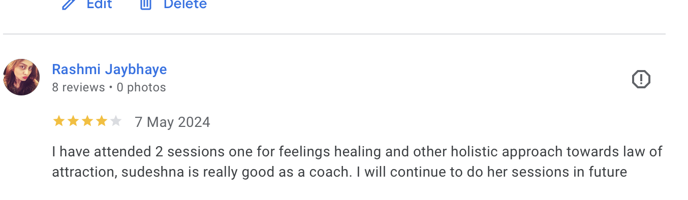Google review by Rashmi Jaybhaye